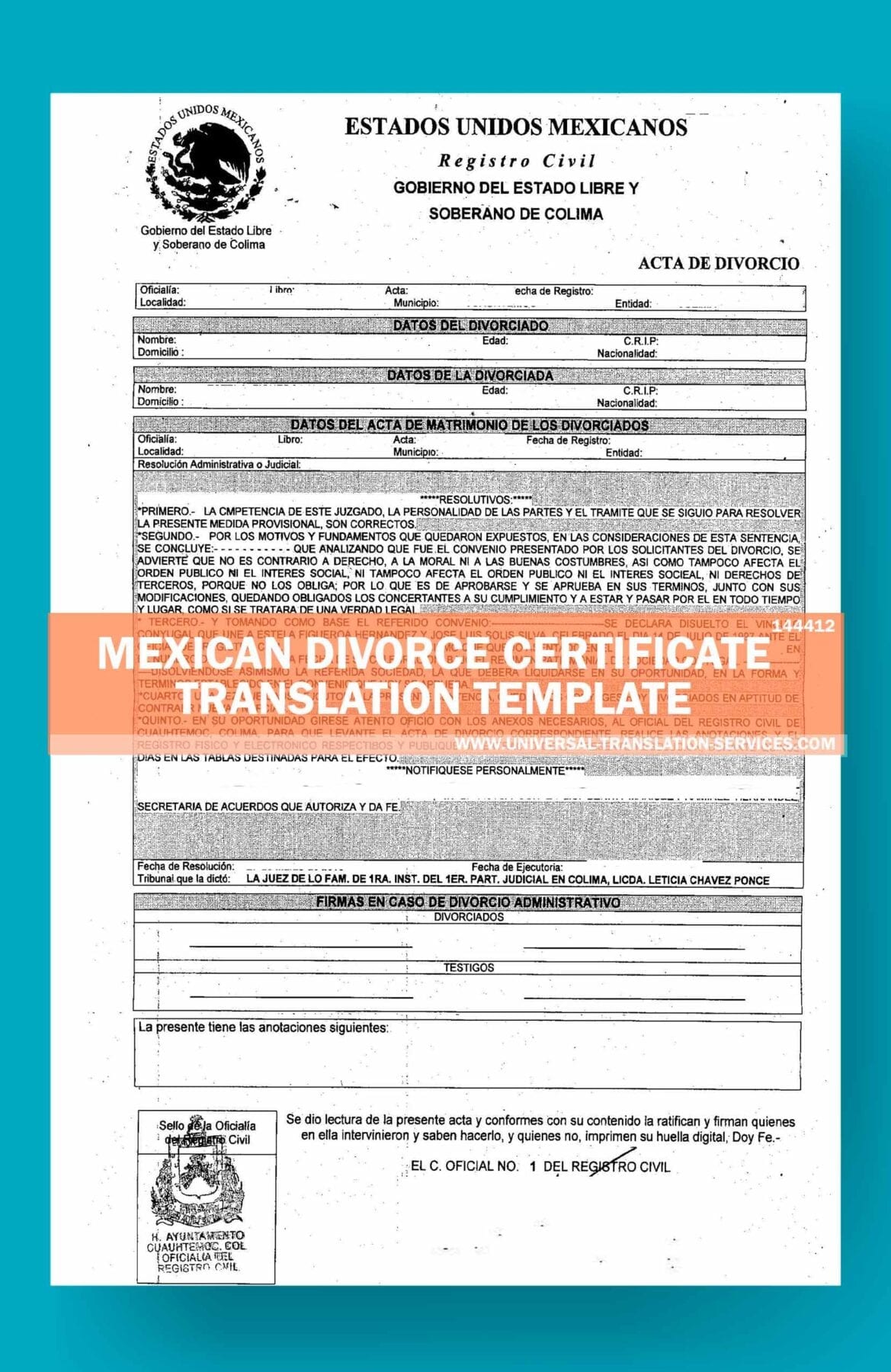 Divorce Certificate Translation Services 100 Uscis Acceptance 0067